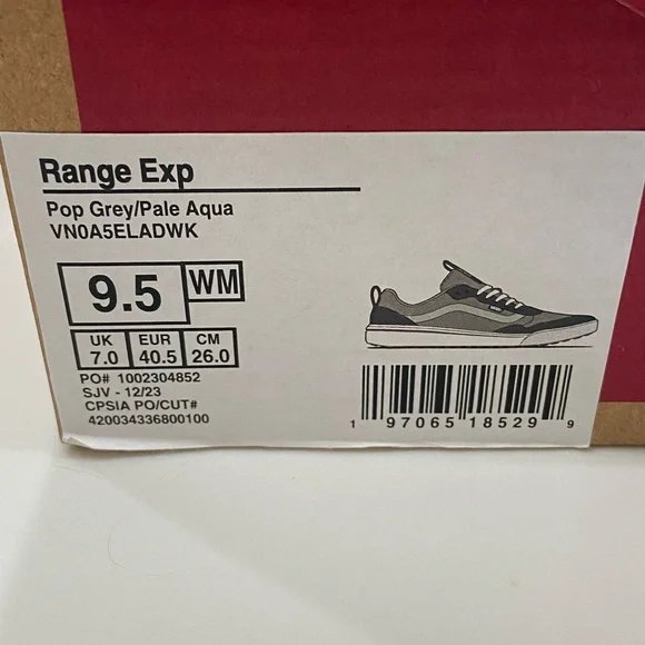 Vans Gray and Mint Sneakers Size 9.5 - Picture 5 of 6